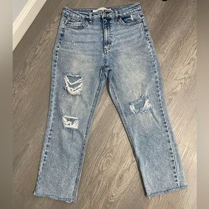 Tinseltown High Waisted Destroyed Jeans Size 13